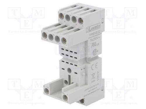 Base, PIN: 8, 10A, 250VAC, para trilho DIN, Série.