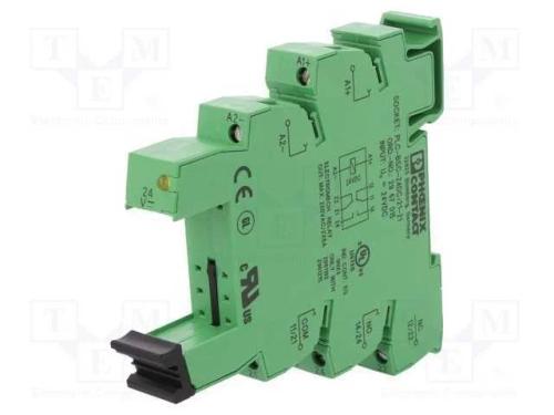 Base, PIN: 8, REL-MR-24DC/2121AU, para trilho DIN.