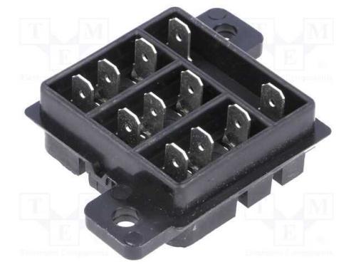 Base, PIN: 11, 10A, 240VAC, H: 16mm, W: 37,8mm, n.