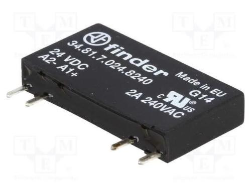 Relé: Semicondutores, Ucoma: 16÷30vdc, 2a, 12÷240vac, Pcb,Base