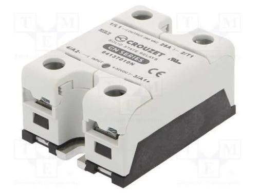 Relé: Semicondutores, Ucoma: 4÷32vdc, 25a, 24÷280vac, -40÷80c