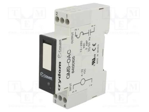 Relé: Semicondutores, Ucoma: 4÷32vdc, 5a, 12÷280vac, -30÷80c