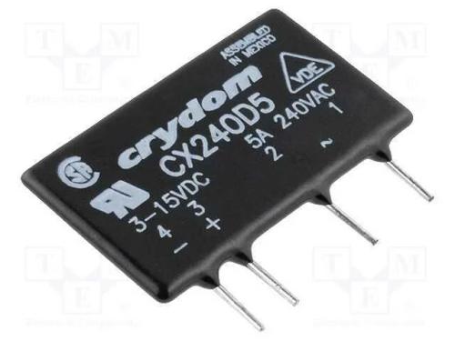 Relé: Semicondutores, Ucoma: 3÷15vdc, 5a, 12÷280vac, Tht, Sip