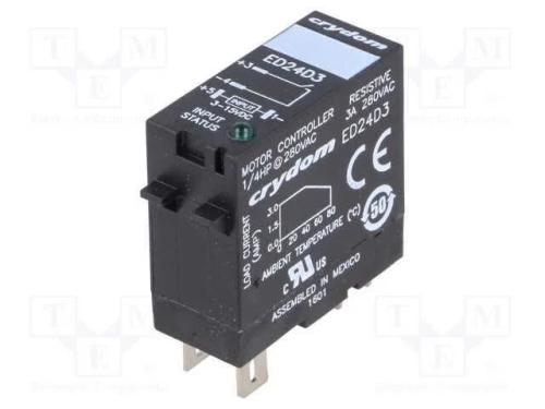 Relé: Semicondutores, Ucoma: 3÷15vdc, 3a, 24÷280vac, Base, -30÷80c