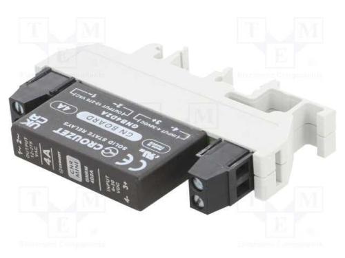 Relé: semicondutores, Ucoma: 6÷30VDC, 4A, 12÷275V.