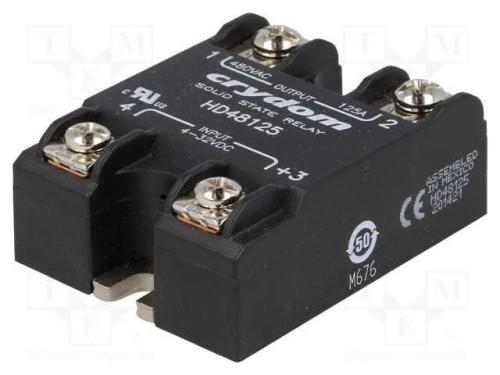 Relé: Semicondutores, Ucoma: 4÷32vdc, 125a, 48÷530vac, -40÷80c