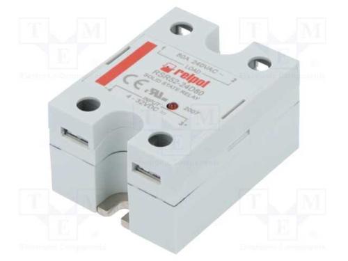 Relé: semicondutores, Ucoma: 4÷32VDC, 80A, 48÷280.