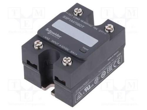 Relé: semicondutores, Ucoma: 4÷32VDC, 75A, 48÷660.