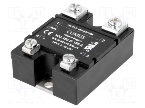 Relé: Semicondutores, Ucoma: 3÷32vdc, 125a, 24÷530vac, -20÷80c