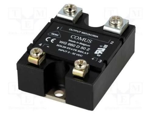 Relé: Semicondutores, Ucoma: 3÷32vdc, 50a, 24÷660vac, -20÷80c