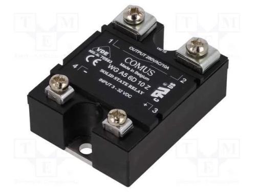 Relé: Semicondutores, Ucoma: 3÷32vdc, 10a, 24÷280vac, -20÷80c