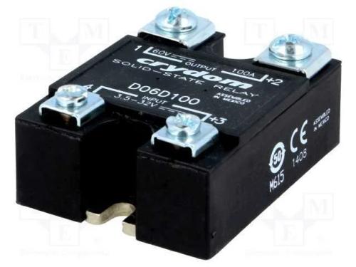 Relé: Semicondutores, Ucoma: 3,5÷32vdc, 100a, 0÷60vdc, Série: D06d