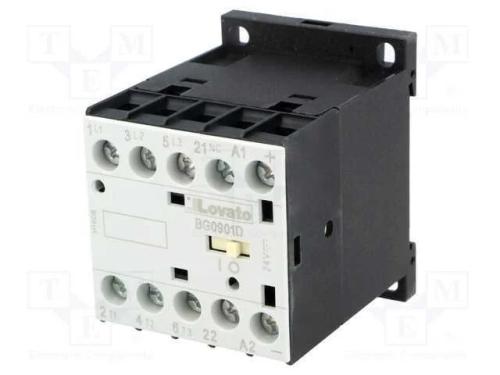 Contator: 3 Polos, No X3, Contatos Auxiliares: Nc, 24vdc, 9a, Bg
