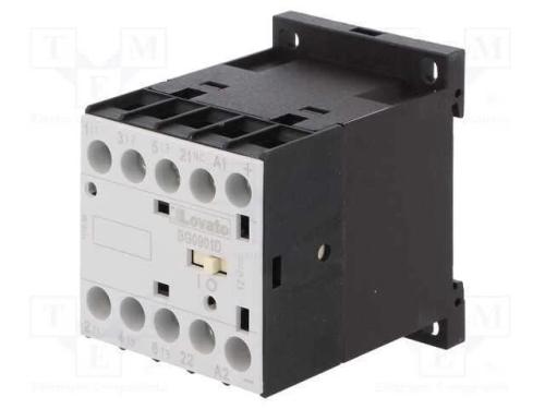 Contator: 3 Polos, No X3, Contatos Auxiliares: Nc, 12vdc, 9a, Bg
