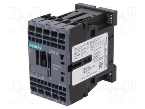 Contator: 3 Polos, No X3, Contatos Auxiliares: No, 24vdc, 7a, 3rt20