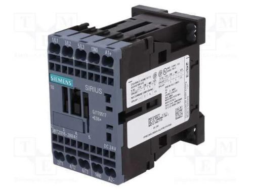 Contator: 3 Polos, No X3, Contatos Auxiliares: No, 24vdc, 9a, 3rt20
