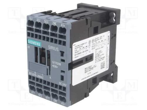 Contator: 3 Polos, No X3, Contatos Auxiliares: Nc, 24vdc, 9a, 3rt20