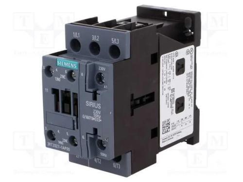 Contator: 3 Polos, No X3, Contatos Auxiliares: No + Nc, 230vac