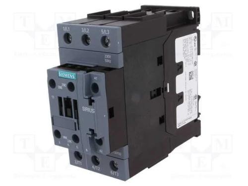 Contator: 3 Polos, No X3, Contatos Auxiliares: No + Nc, 230vac