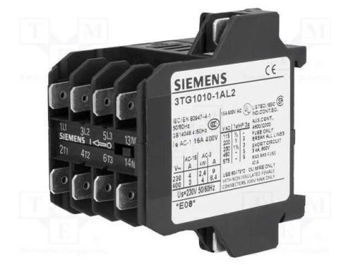Contator: 4-De Polo, No X4, 230vac, 8,4a, 3tg10, Conectores 6,3mm