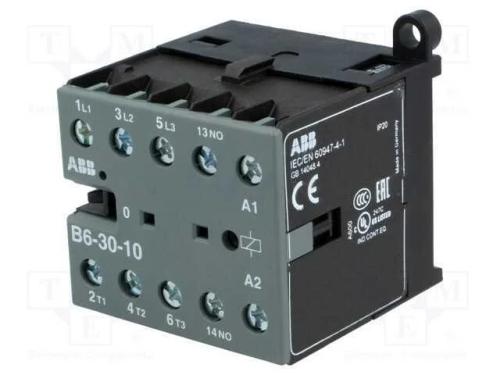 Contator: 3 Polos, No X3, Contatos Auxiliares: No, 24vac, 6a, B6