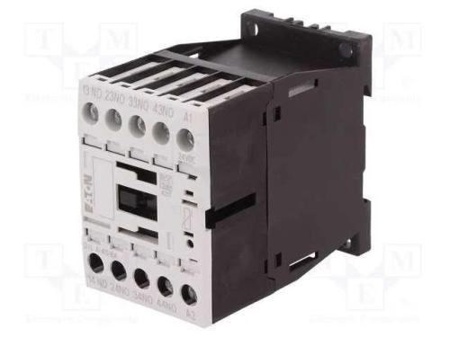 Contator: 4-de polo, NO x4, 24VDC, 4A, para trilh.