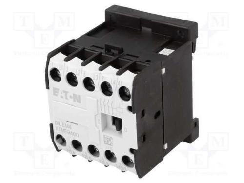Contator: 4-de polo, NO x4, 230VAC, 9A, para tril.