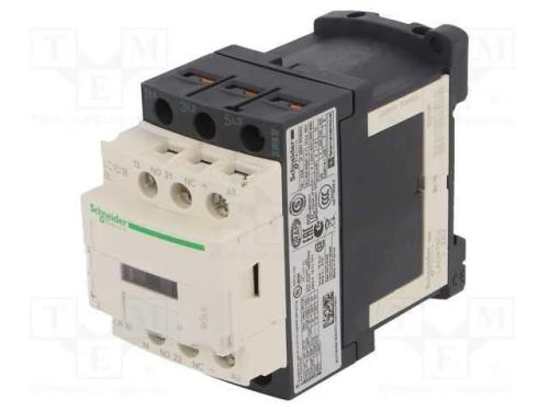 Contator: 3 Polos, No X3, Contatos Auxiliares: No + Nc, 24vdc, 18a