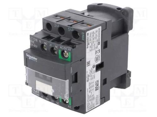 Contator: 3 Polos, No X3, Contatos Auxiliares: No + Nc, 24÷60vac