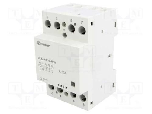 Contator: 4-De Polo de Instalação, 63a, 230vac, 230vdc, Ip20