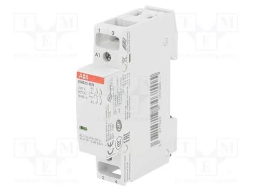 Contator: 2-de polo de instala&ccedil;&atilde;o, 20A, 230VAC, 2.