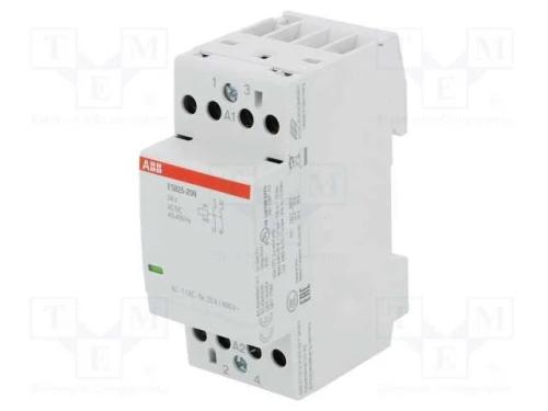 Contator: 2-De Polo de Instalação, 25a, 24vac, 24vdc, No X2