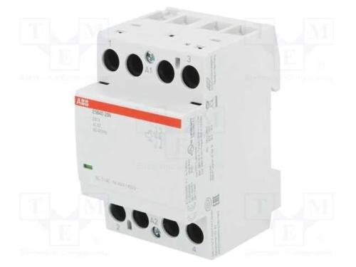 Contator: 2-De Polo de Instalação, 40a, 230vac, 230vdc, No X2
