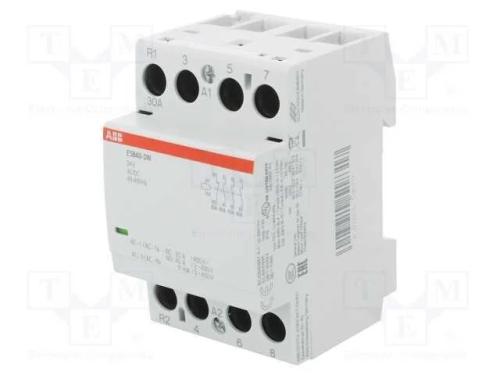 Contator: 4-De Polo de Instalação, 40a, 24vac, 24vdc, Nc + No X3