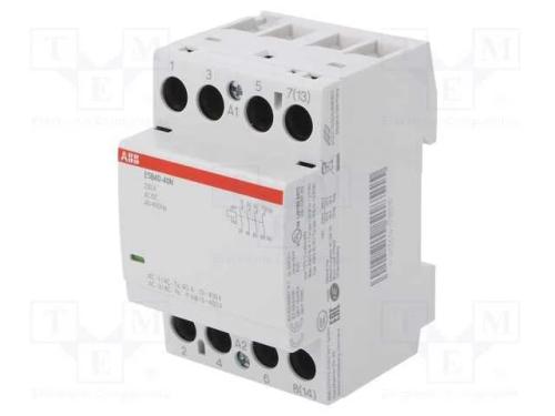 Contator: 4-De Polo de Instalação, 40a, 230vac, 230vdc, No X4