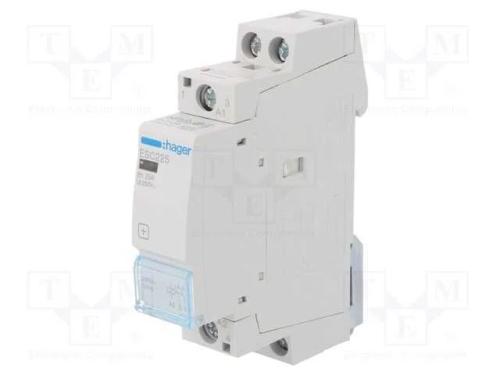 Contator: 2-De Polo de Instalação, 25a, 230vac, No X2, -10÷50c