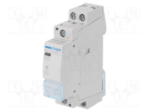 Contator: 2-De Polo de Instalação, 25a, 12vdc, No X2, -10÷50c