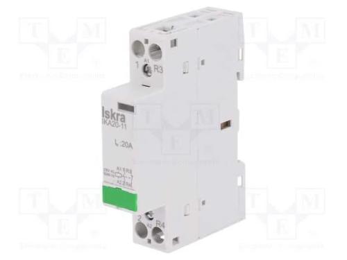 Contator: 2-De Polo de Instalação, 20a, 230vac, Nc + No