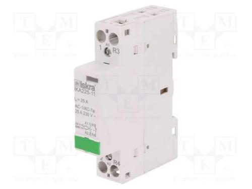 Contator: 2-De Polo de Instalação, 25a, 230vac, Nc + No