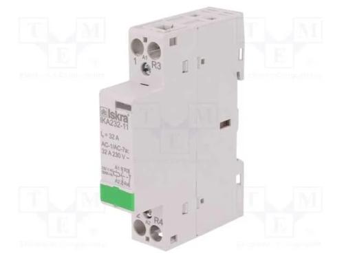 Contator: 2-De Polo de Instalação, 32a, 230vac, Nc + No