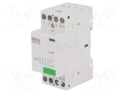 Contator: 4-De Polo de Instalação, 25a, 230vac, No X4