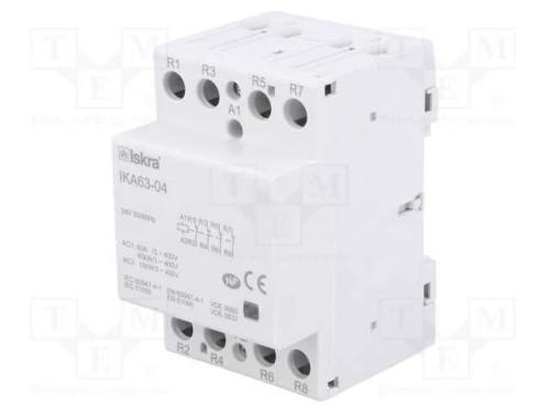 Contator: 4-De Polo de Instalação, 63a, 24vac, Nc X4