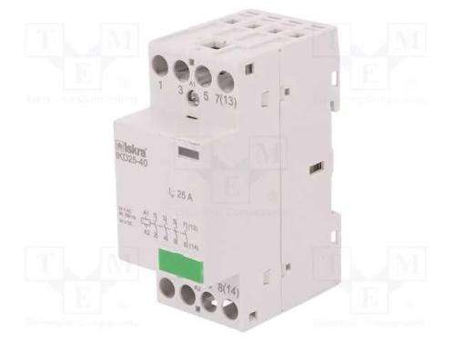 Contator: 4-de polo de instala&ccedil;&atilde;o, 25A, 24VAC, 24.