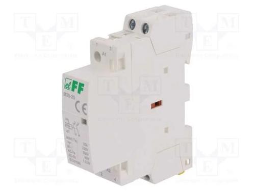 Contator: 2-De Polo de Instalação, 25a, 230vac, No X2, Ip20