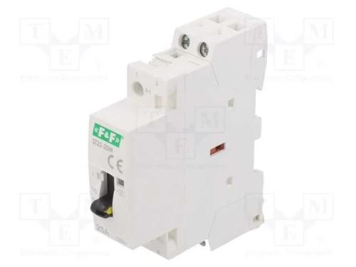 Contator: 2-De Polo de Instalação, 25a, 220÷240vac, No X2, Ip20