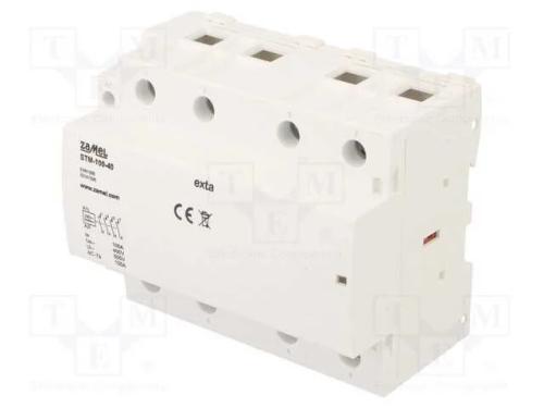 Contator: 4-De Polo de Instalação, 100a, 230vac, No X4, -5÷60c