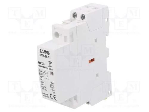 Contator: 2-De Polo de Instalação, 25a, 230vac, Nc + No, -5÷60c
