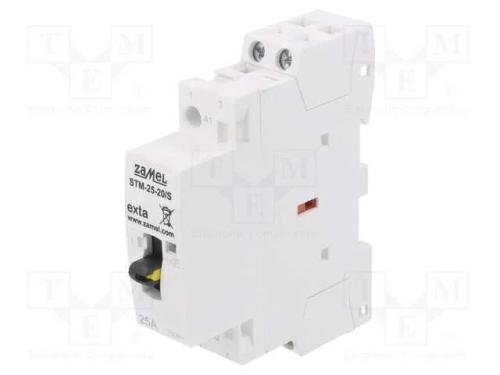 Contator: 2-De Polo de Instalação, 25a, 230vac, No X2, -5÷60c