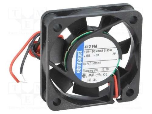 Ventilador: Dc, Transversal, 12vdc, 40x40x10mm, 6m3/H, 17dba