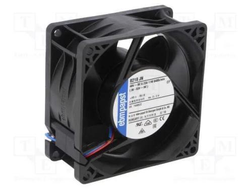 Ventilador: DC, transversal, 48VDC, 80x80x38mm, 1.